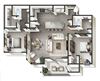 Amsterdam Floor Plan Amsterdam Floor Plan at Century Belmont Station, Louisville, KY, 40243